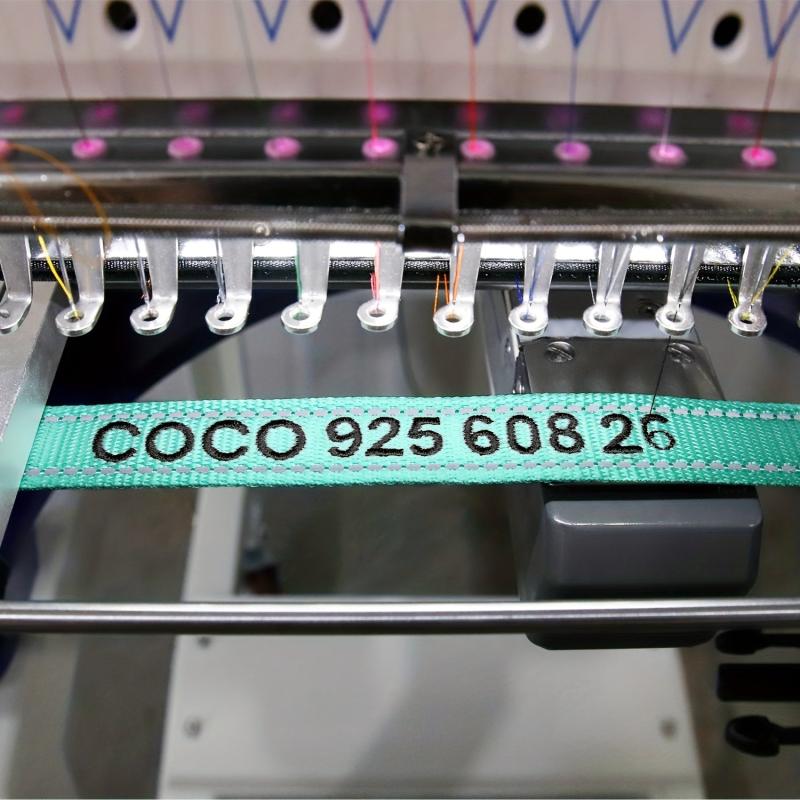Reflective Personalized Dog Collar - Custom Embroidered with Name & Number
