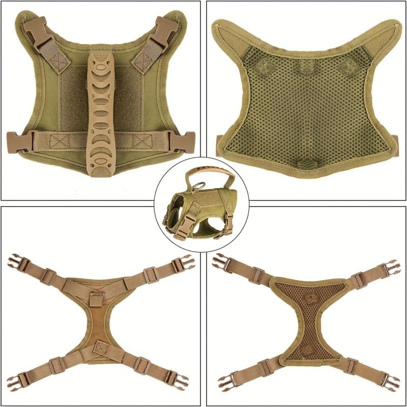 Breathable Tactical Cat Harness Escape Proof Adjustable Walking Small Dogs
