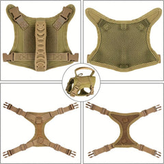 Breathable Tactical Cat Harness Escape Proof Adjustable Walking Small Dogs