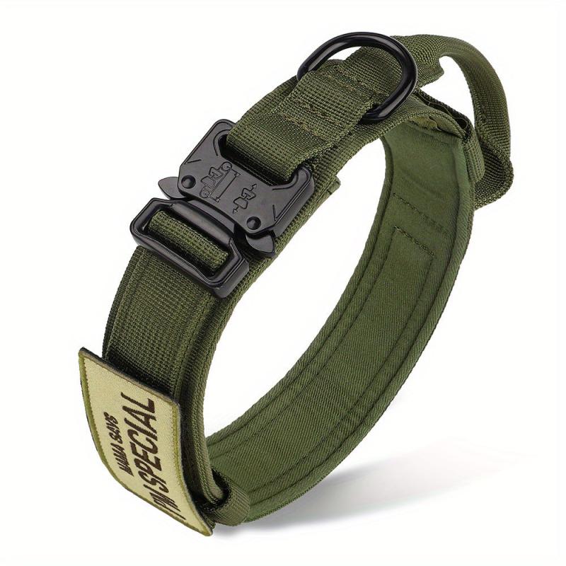 Tactical Dog Collar with Handle - Heavy Duty Collar for Medium/Large Dogs