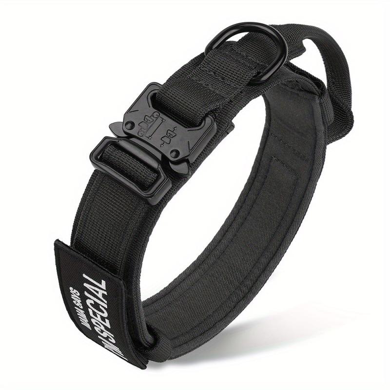 Tactical Dog Collar with Handle - Heavy Duty Collar for Medium/Large Dogs