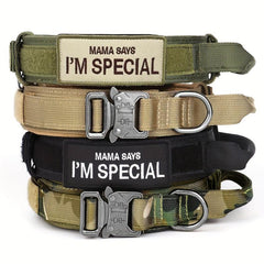 Tactical Dog Collar with Handle - Heavy Duty Collar for Medium/Large Dogs