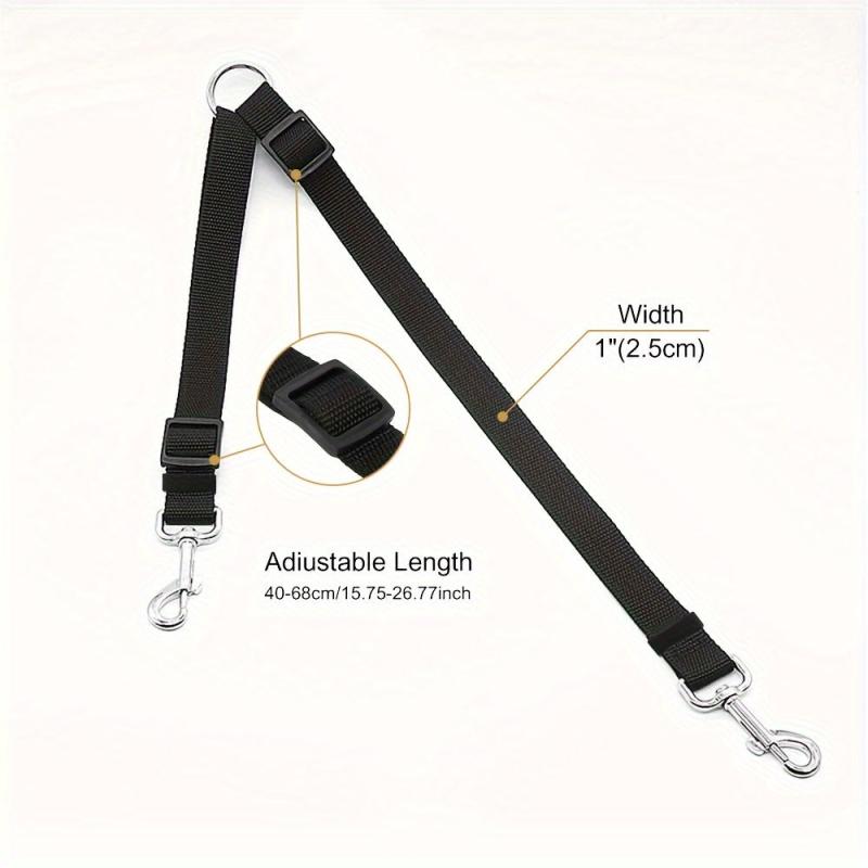 Adjustable Heavy Duty Double Dog Leash For Pets No Tangle Training