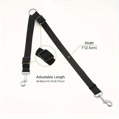 Adjustable Heavy Duty Double Dog Leash For Pets No Tangle Training