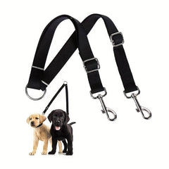 Adjustable Heavy Duty Double Dog Leash For Pets No Tangle Training