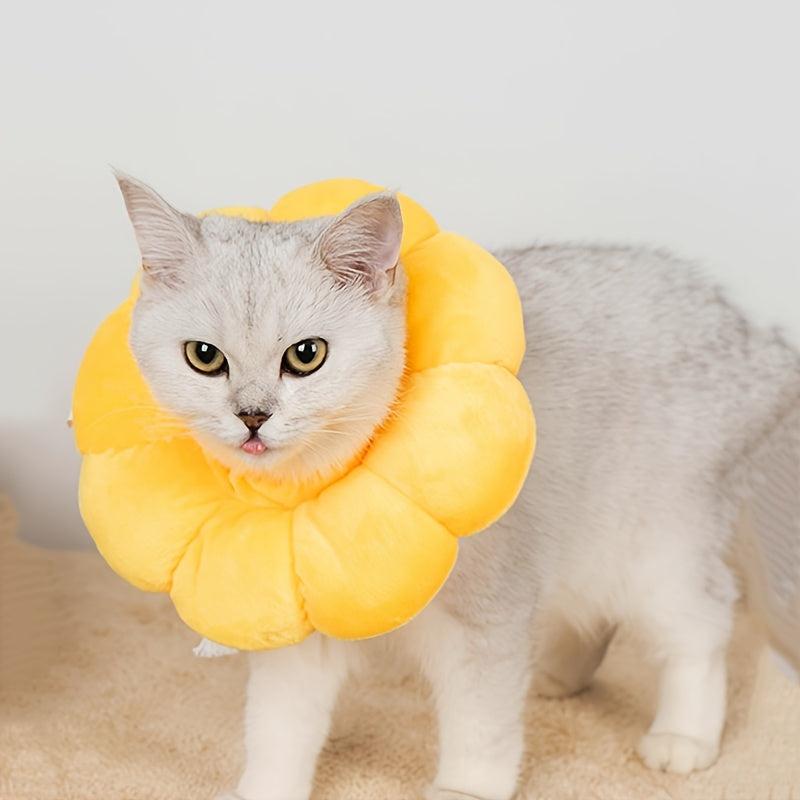 Soft Plush Elizabethan Collar for Cats and Puppies
