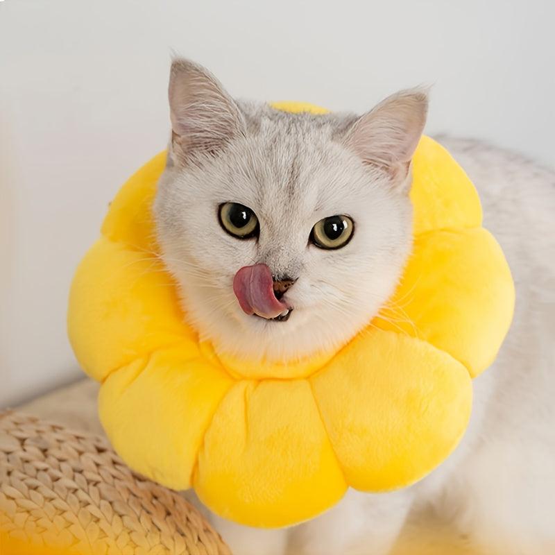 Soft Plush Elizabethan Collar for Cats and Puppies