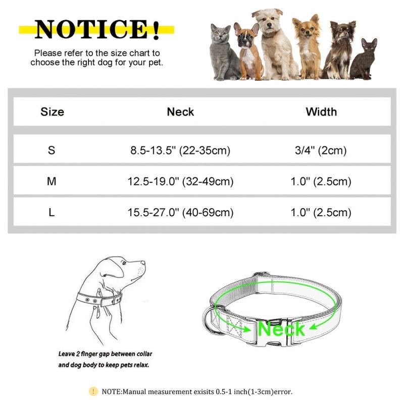 Personalized Dog Collar PU Leather Pet Collars Dog Necklace Customized ID Name