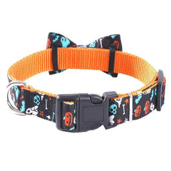 Adjustable Bow Tie Dog Collar for Halloween Party
