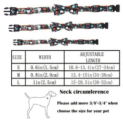 Adjustable Bow Tie Dog Collar for Halloween Party