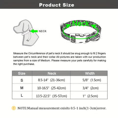 Custom Engraved Dog Collar Personalized Printed Pet Dog Tag Collar
