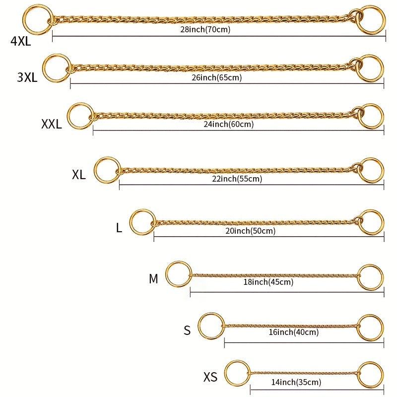 Stainless Steel Dog Collar for Training/Walking