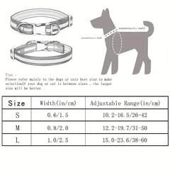 Adjustable Reflective Dog Collar Wear-resistant Pet Collar