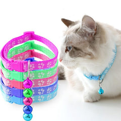 Adjustable Cat Collar with Bell Small to Medium Pets