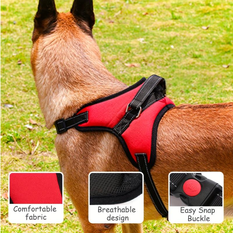 Reflective No Pull Dog Harness with Soft Padding for Small to Large Dogs