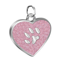Custom Heart Shaped Pet Tag with Laser Engraving