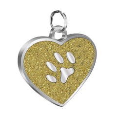 Custom Heart Shaped Pet Tag with Laser Engraving