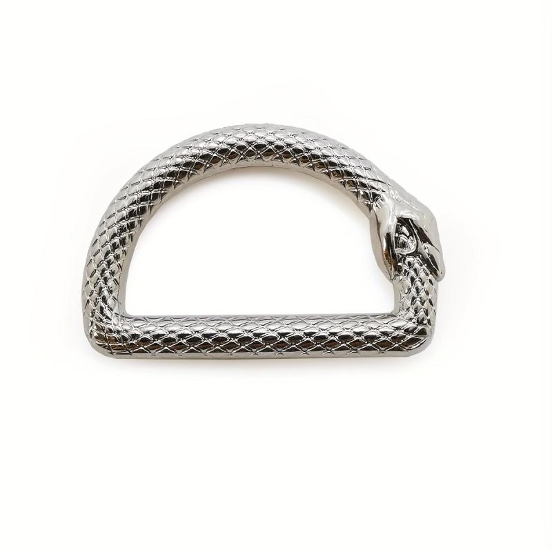 Alloy Seamless D ring Pet Bag Keychain Connecting Ring Shaped