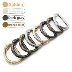 Alloy Seamless D ring Pet Bag Keychain Connecting Ring Shaped