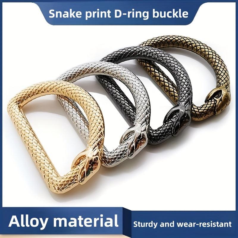 Alloy Seamless D ring Pet Bag Keychain Connecting Ring Shaped