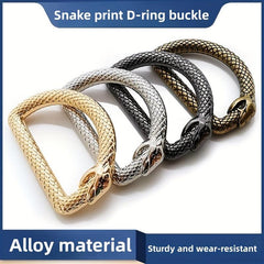 Alloy Seamless D ring Pet Bag Keychain Connecting Ring Shaped