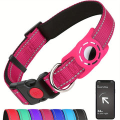Taglory Reflective Dog Collar with AirTag Holder for Safety
