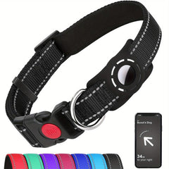 Taglory Reflective Dog Collar with AirTag Holder for Safety