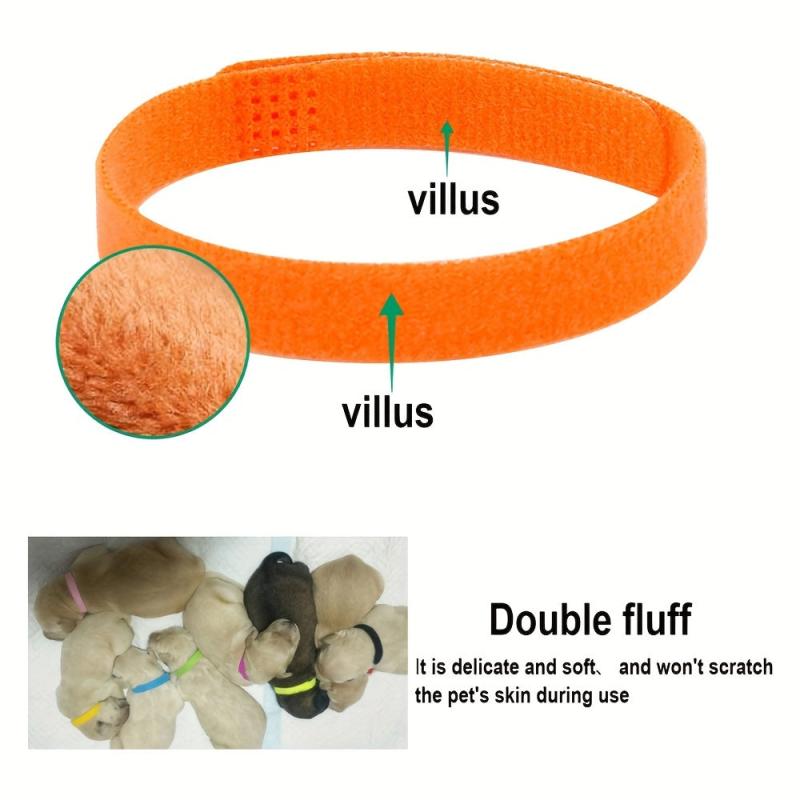 15pc Colorful Puppy ID Collars for Newborn Dogs & Cats