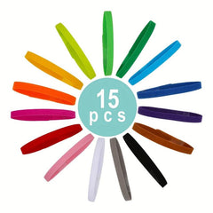 15pc Colorful Puppy ID Collars for Newborn Dogs & Cats