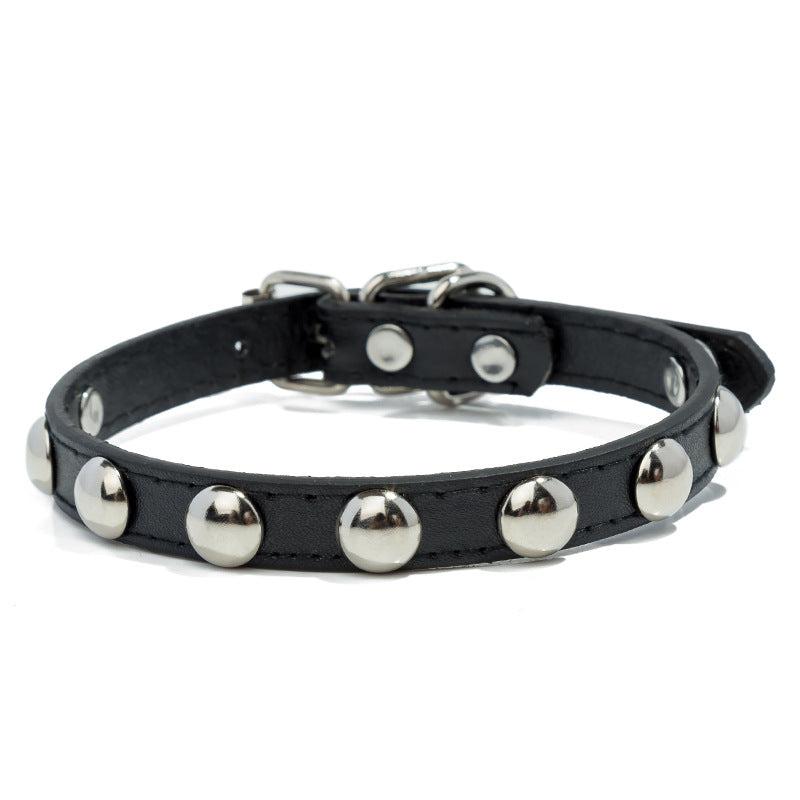 Stylish Mushroom Rivet PU Leather Dog Collar