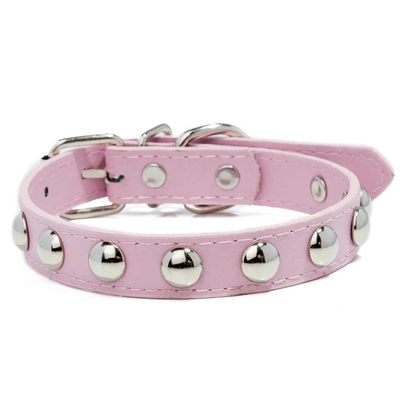 Stylish Mushroom Rivet PU Leather Dog Collar