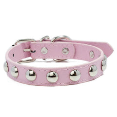 Stylish Mushroom Rivet PU Leather Dog Collar