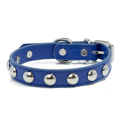 Stylish Mushroom Rivet PU Leather Dog Collar