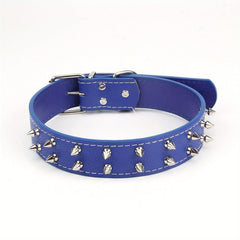 Spiked Studded Leather Dog Collar for Medium/Large Dogs Punk Style