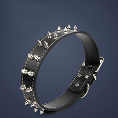 Spiked Studded Leather Dog Collar for Medium/Large Dogs Punk Style