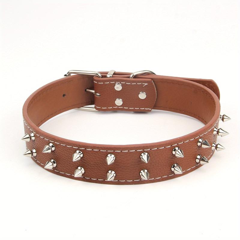 Spiked Studded Leather Dog Collar for Medium/Large Dogs Punk Style