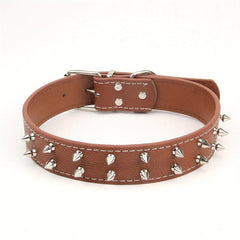 Spiked Studded Leather Dog Collar for Medium/Large Dogs Punk Style