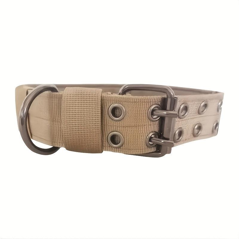 Adjustable Tactical Dog Collar for Large/Medium Dogs