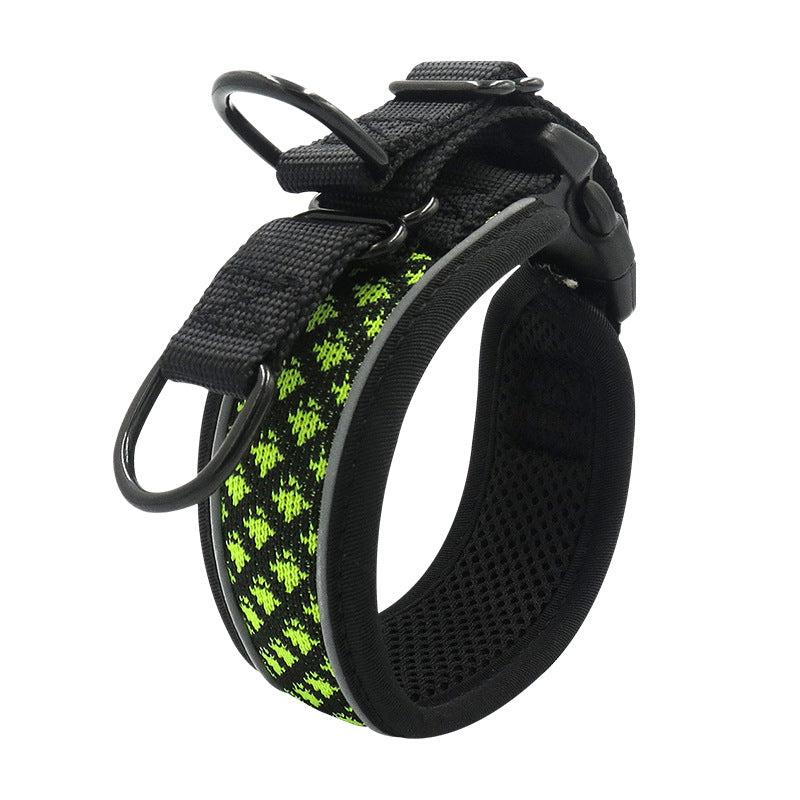 Adjustable Breathable Dog Collar Mesh Stripes Comfortable