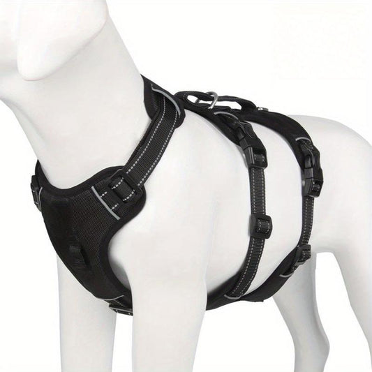 Heavy Duty Tactical Dog Harness with Handle No Pull Service Dog Vest