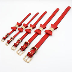 Personalized Bowknot Dog Collar with ID Tag