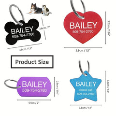 Personalized Dog Tag - Custom Engraved with Pet's Name & Info