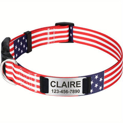 Boho Floral Tribal Pattern Dog Collar Adjustable