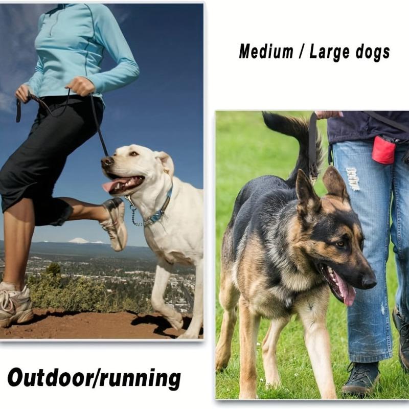 Heavy Duty Leather Dog Leash for Large Medium Small Dogs