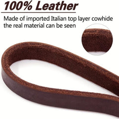 Heavy Duty Leather Dog Leash for Large Medium Small Dogs