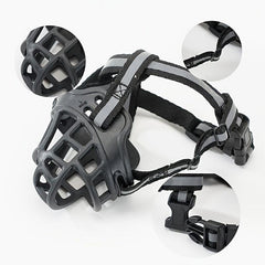 Reflective Dog Muzzle for Safety & Security