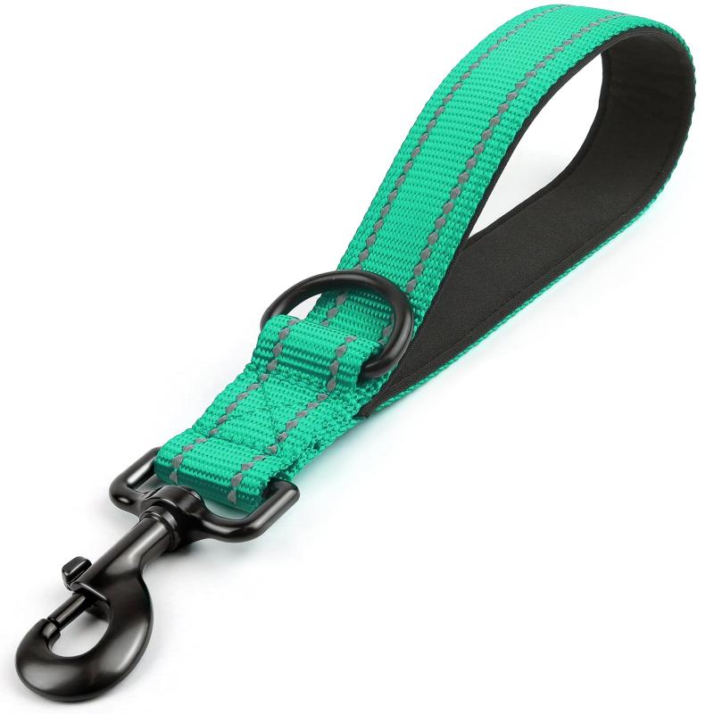 Taglory Short Dog Leash Traffic Padded Handle Heavy Duty Nylon Dog Lead