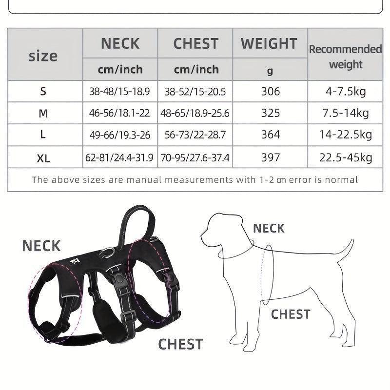 Explosion Proof No Pull Dog Harness for Small Medium and Large Dogs Comfortable