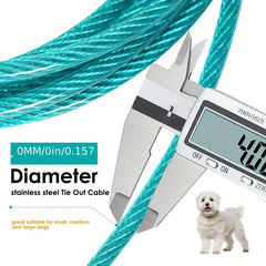 Heavy Duty Dog Tie Out Cable 100FT for Large Dogs Up To 120lbs