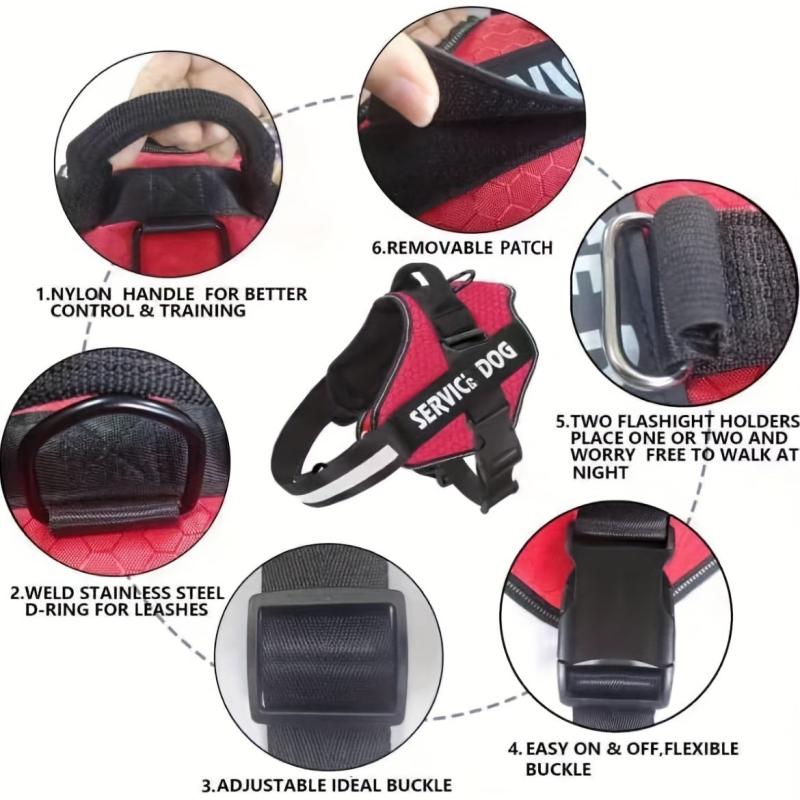 Customized Dog Vest with Padded Handle for Walking Training